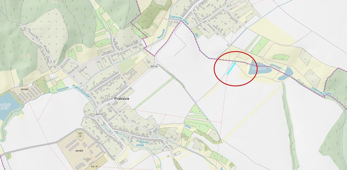 Prodej pole 1795 m²