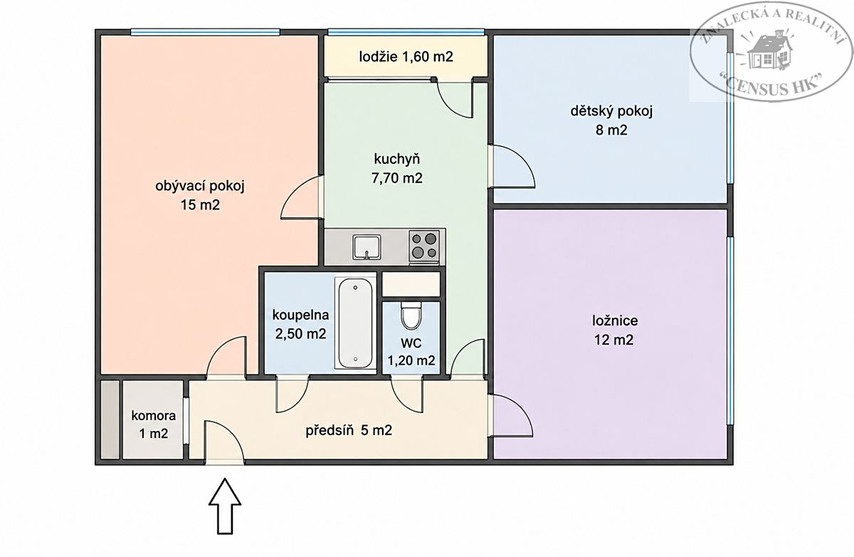 Prodej bytu 3+1 54 m² – fotografie 2