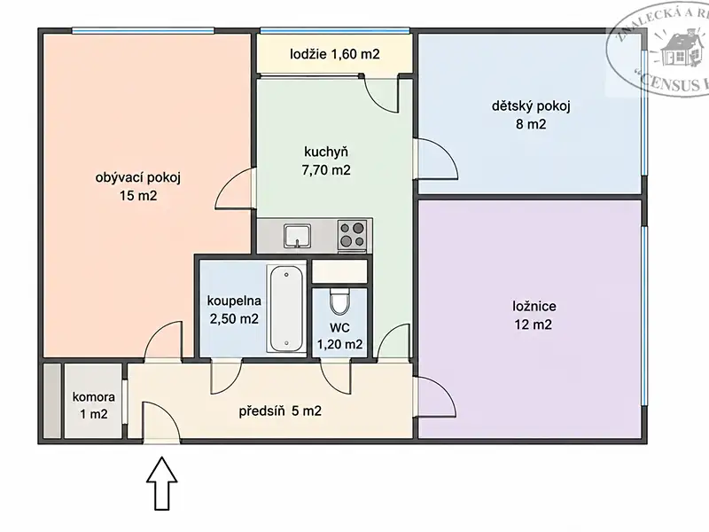 Prodej bytu 3+1 54 m², Hradec Králové – náhled fotky 2