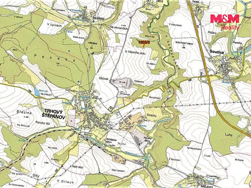 Prodej lesa 372 m², Trhový Štěpánov – náhled fotky 2