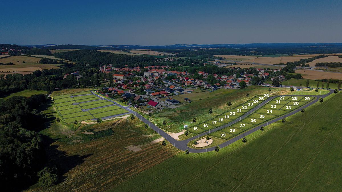 Prodej stavebního pozemku 798 m², Mirotice – fotka 1 z 3