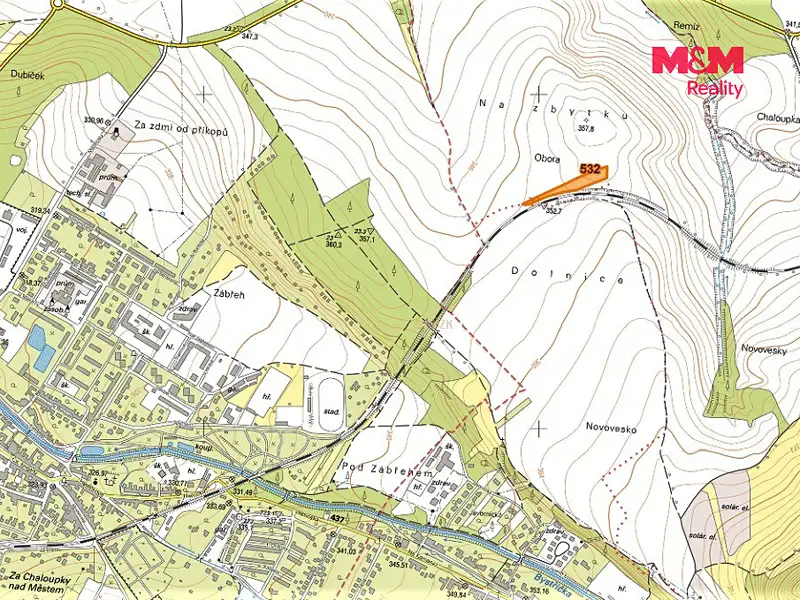 Prodej pole 1181 m², Chvalčov – náhled fotky 3