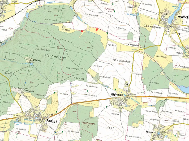Prodej louky 2785 m², Křenovice – náhled fotky 2