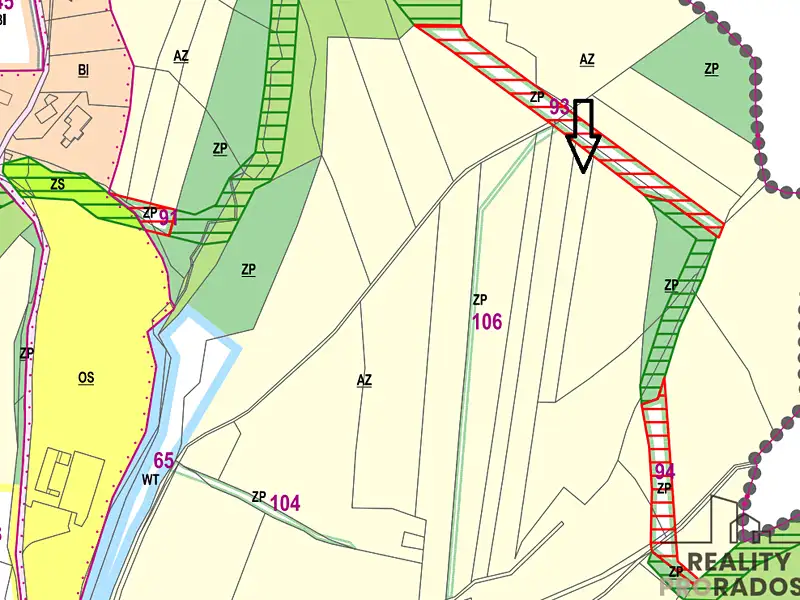 Prodej pole 2635 m², Březnice – náhled fotky 3