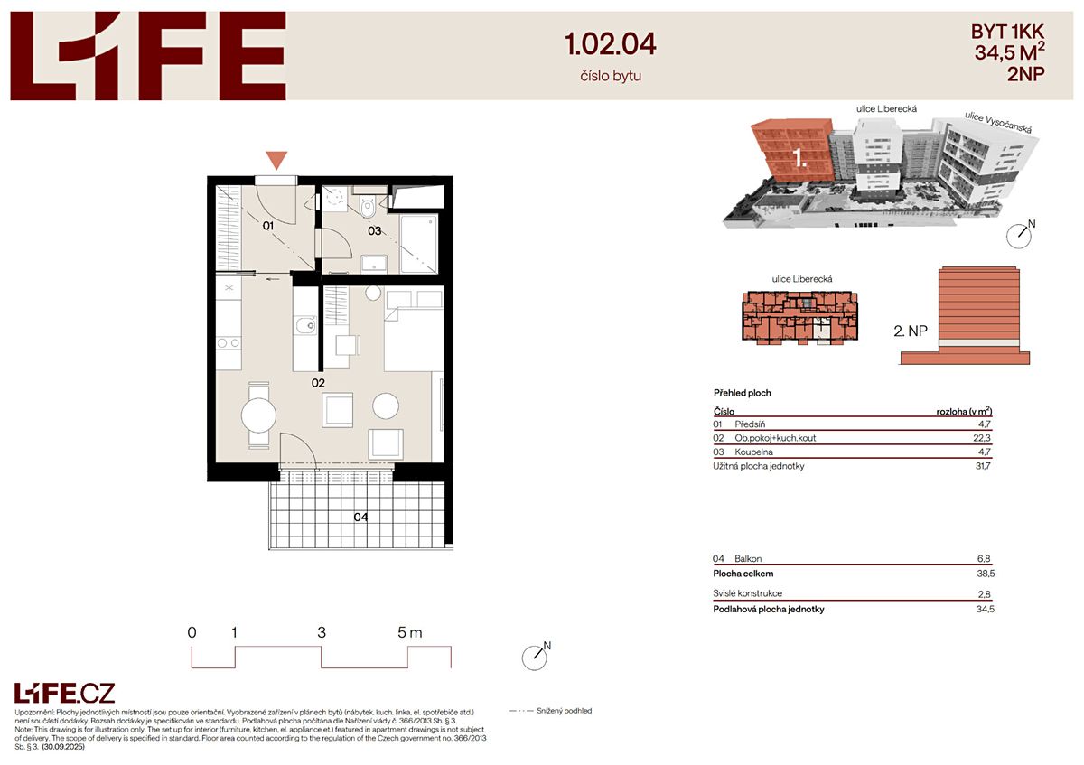 Prodej bytu 1+kk 31 m² – fotografie 4