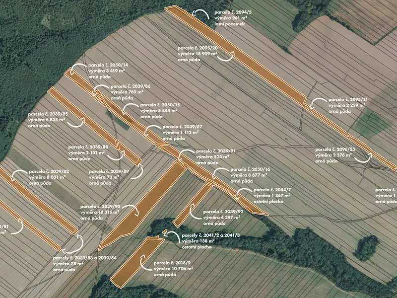 Prodej pole 102558 m², Vřesina – náhled fotky 3