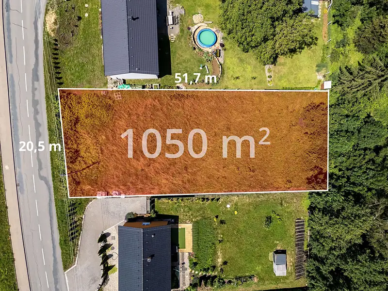 Prodej stavebního pozemku 1050 m², Vyškov – náhled fotky 1