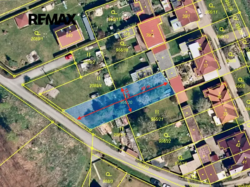 Prodej stavebního pozemku 569 m², Dvorce – náhled fotky 3