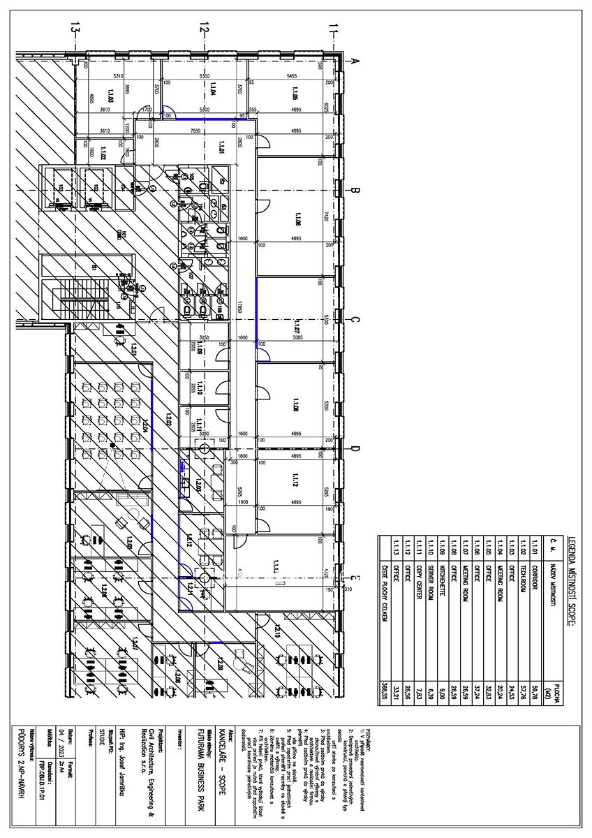 Pronájem kanceláře 317 m² – fotografie 5