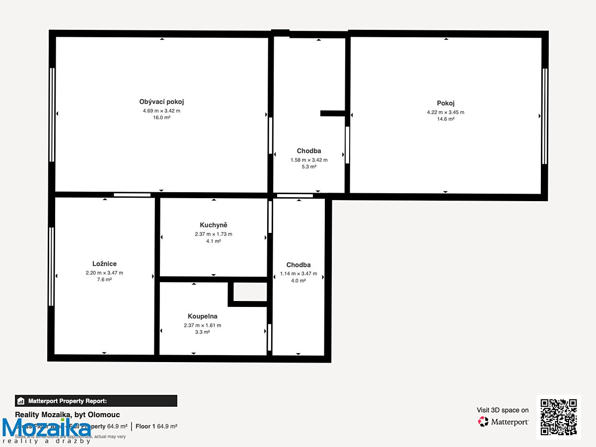 Prodej bytu 3+1 55 m² – fotografie 2