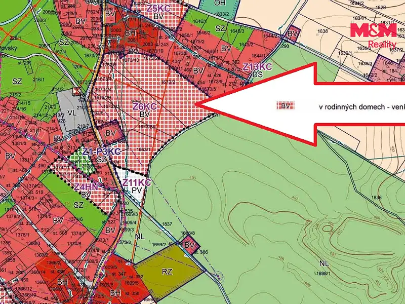 Prodej stavebního pozemku 1000 m², Vítězná – náhled fotky 2