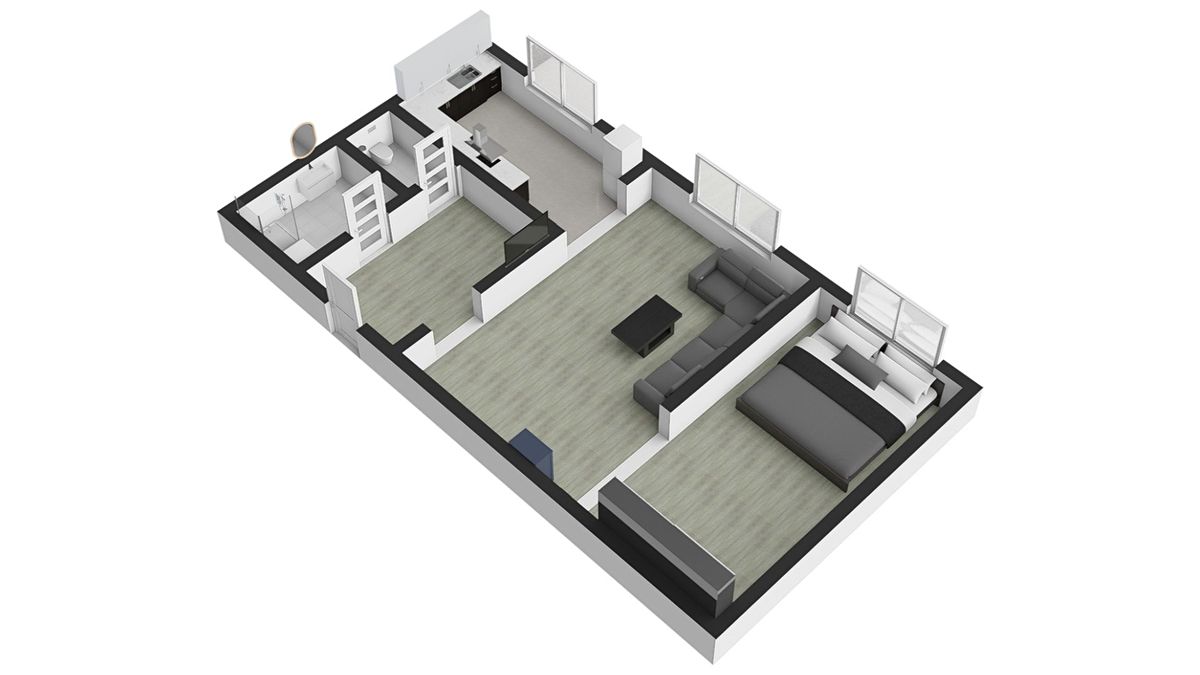 Pronájem bytu 2+kk 41 m² – fotografie 5