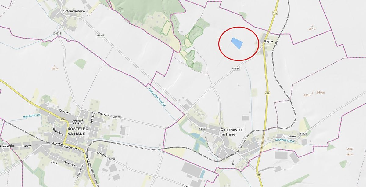 Prodej pole 18887 m²