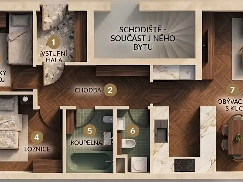 Prodej bytu 3+kk 77 m², Heřmanova Huť – náhled fotky 3