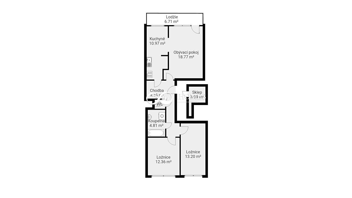 Prodej bytu 3+1 77 m² – fotografie 2