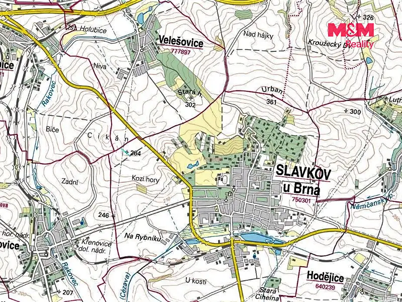Prodej pole 740 m², Slavkov u Brna – náhled fotky 3