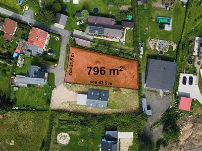 Prodej stavebního pozemku 796 m²