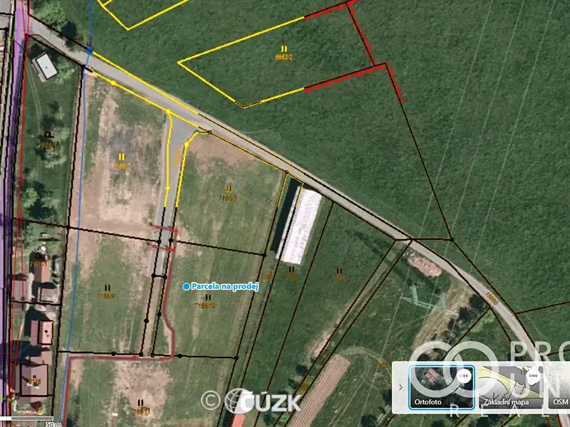 Prodej stavebního pozemku 905 m², Huslenky – náhled fotky 3