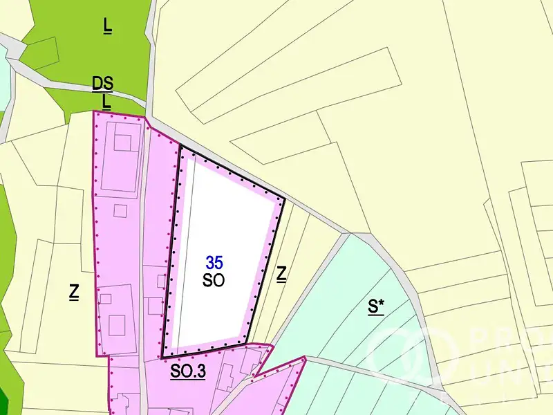 Prodej stavebního pozemku 905 m², Huslenky – náhled fotky 2