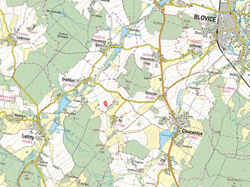 Prodej pole 4788 m², Drahkov – náhled fotky 2