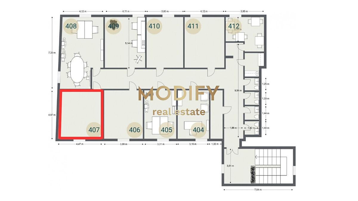 Pronájem kanceláře 21 m² – fotografie 2