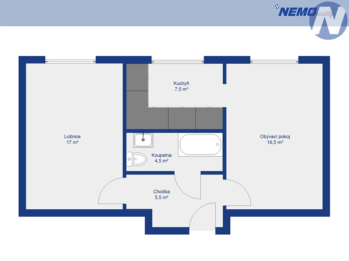 Prodej bytu 2+1 51 m² – fotografie 4