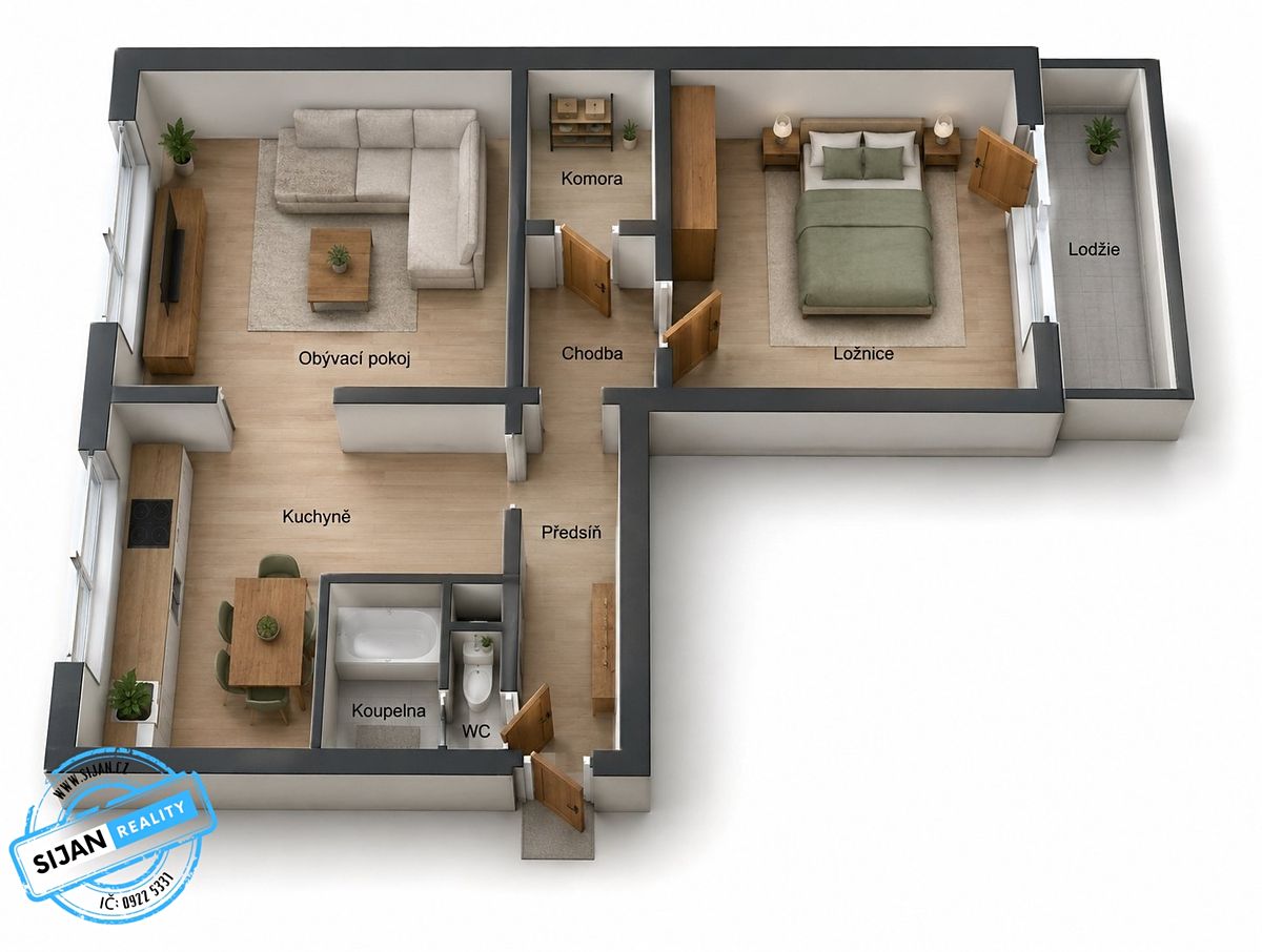 Prodej bytu 2+1 58 m² – fotografie 2
