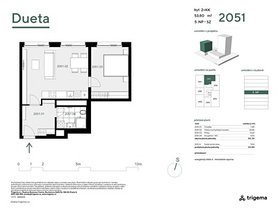 Квартира 2+kk на продаж, 50 м² (3 з 12)