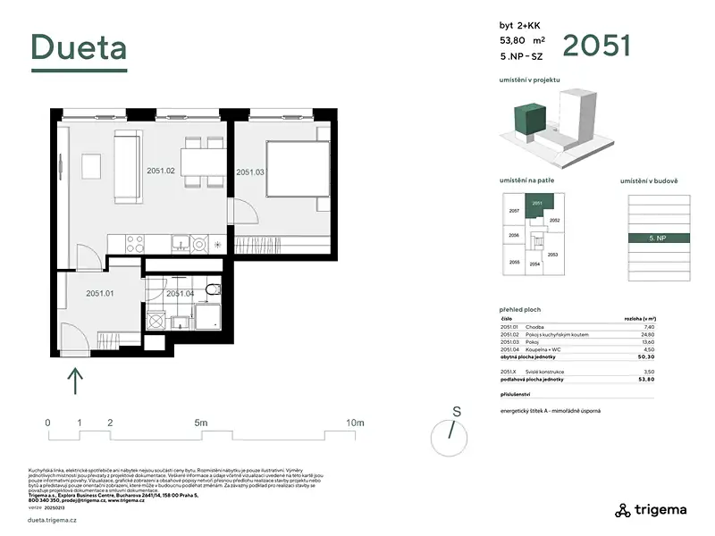 Prodej bytu 2+kk 50 m², Praha – náhled fotky 3