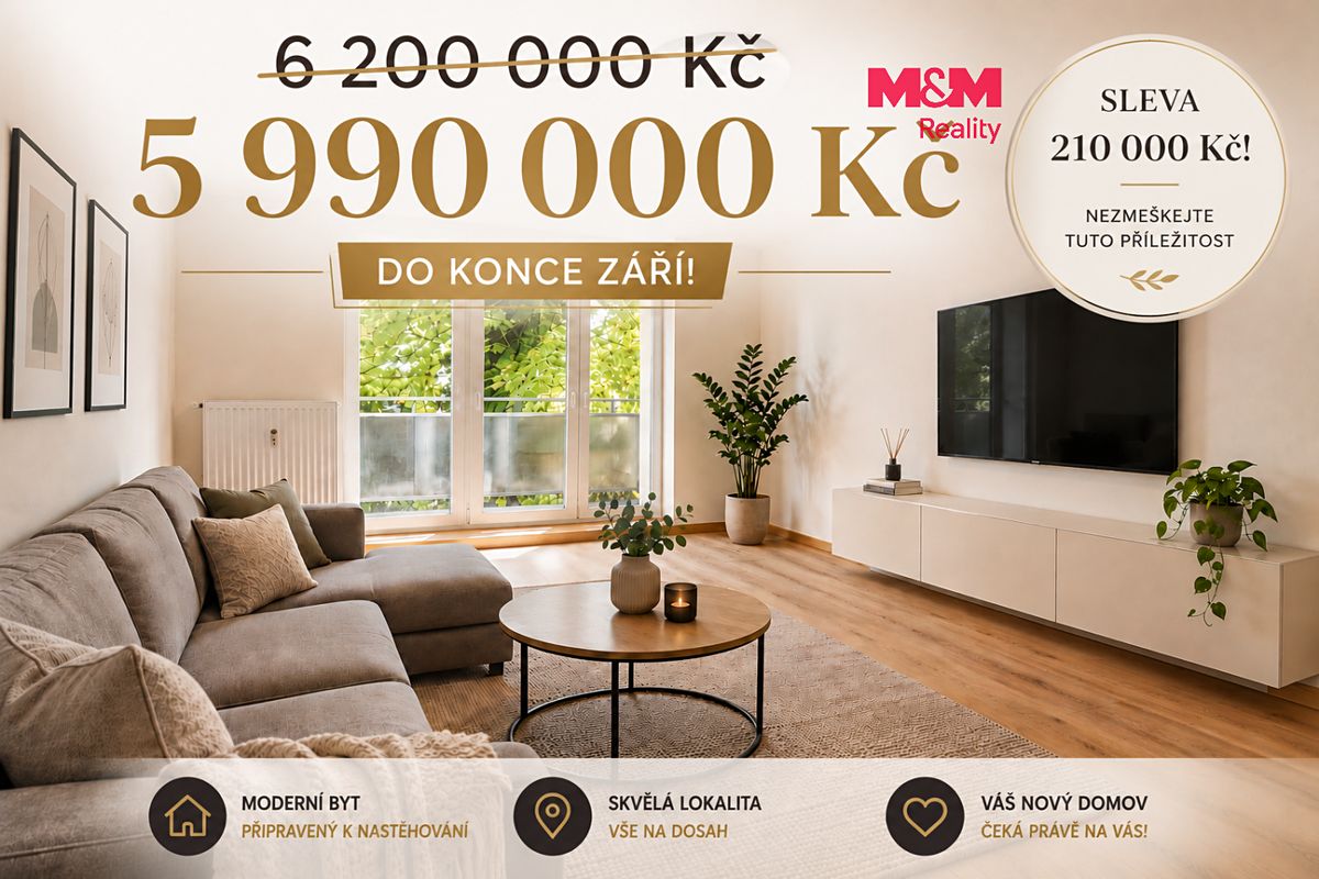 Prodej bytu 3+kk 60 m²