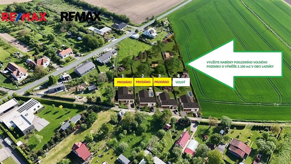 Prodej stavebního pozemku 2100 m²
