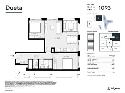 Prodej bytu 3+kk, 68 m² (3 z 12)