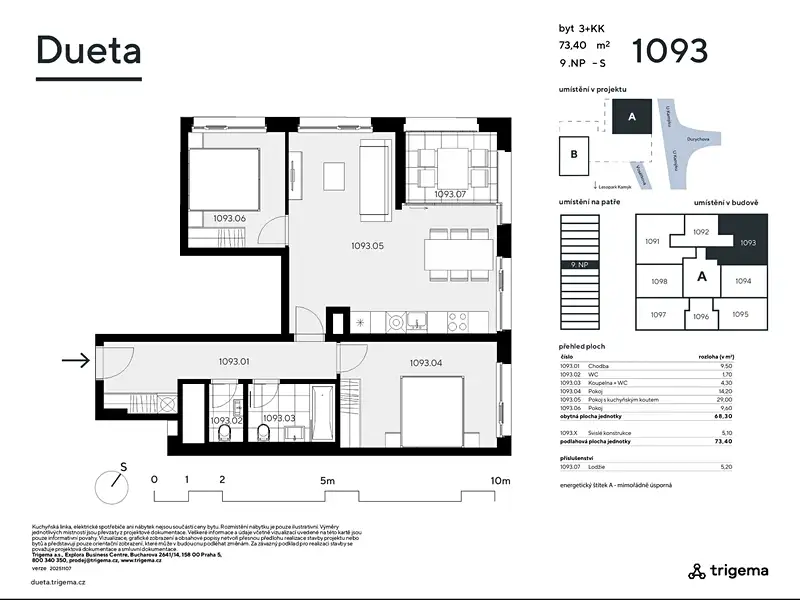 Prodej bytu 3+kk 68 m², Praha – náhled fotky 3