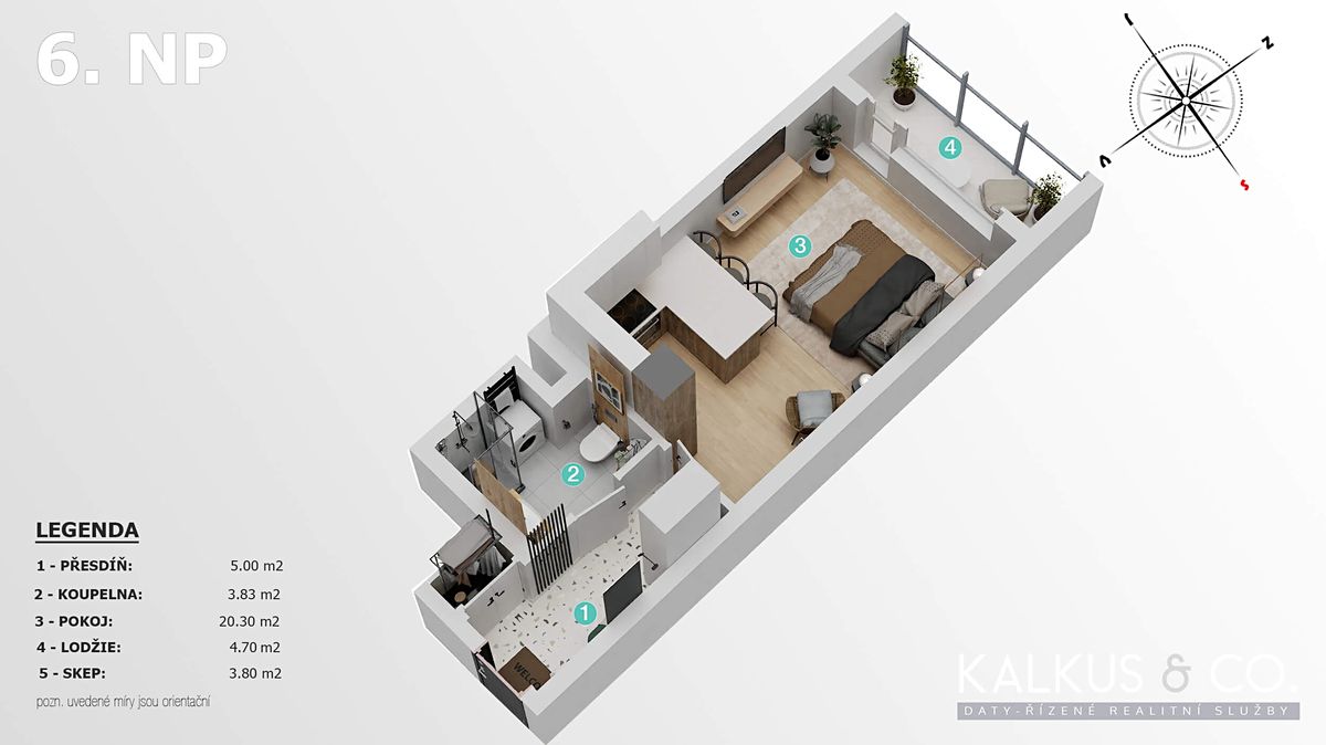 Prodej bytu 1+kk 34 m² – fotografie 2