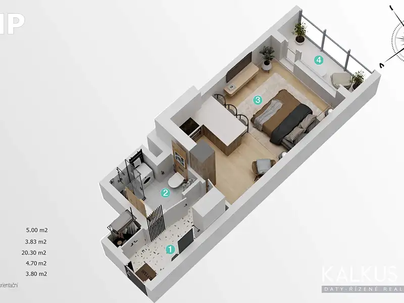 Prodej bytu 1+kk 34 m², Praha – náhled fotky 2