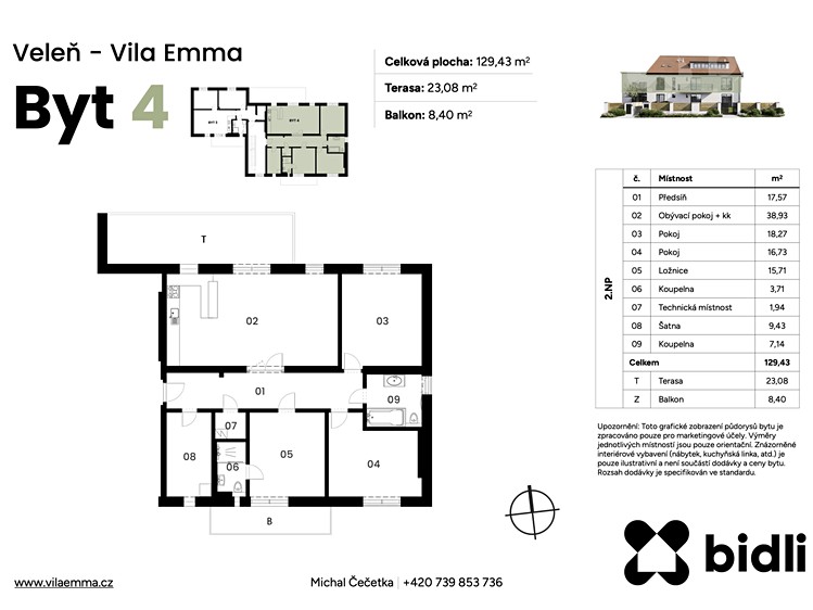 Квартира 4+kk на продаж, 129 м² (11 з 11)