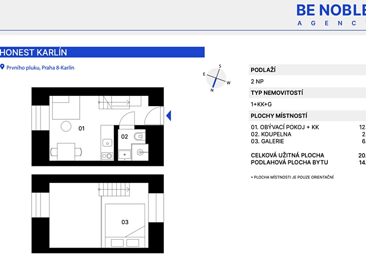 Квартира 1+kk на продаж, 21 м² (3 з 26)