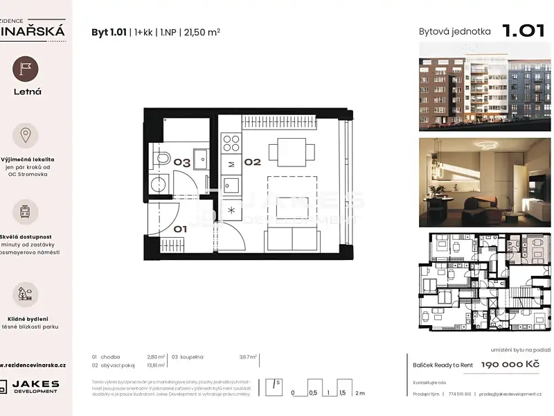 Prodej bytu 1+kk 22 m², Praha – náhled fotky 2
