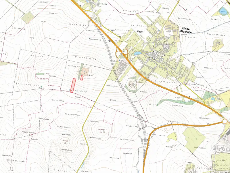 Prodej pole 16805 m², Křelov-Břuchotín – náhled fotky 2