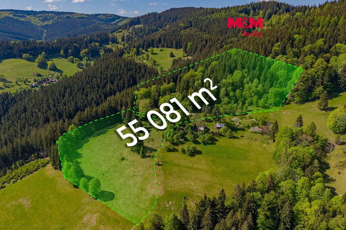 Prodej chalupy 60 m², pozemek 55081 m²