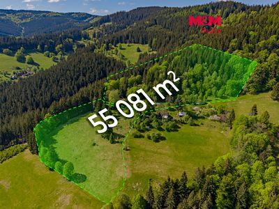 Prodej chalupy 60 m², pozemek 55081 m²