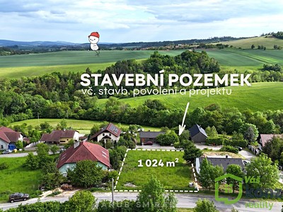 Prodej  stavebního pozemku 1 024 m²