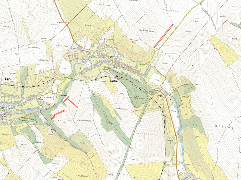 Prodej pole 9343 m², Louka – náhled fotky 2