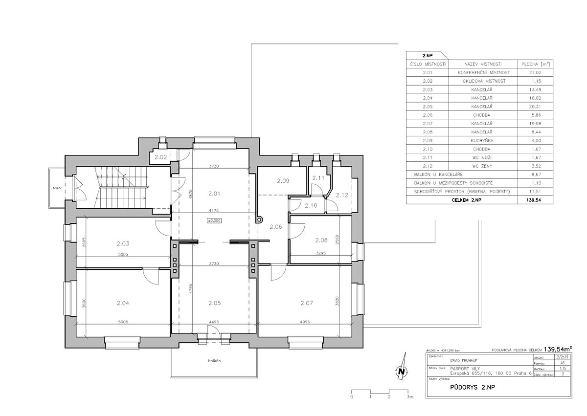 Pronájem kanceláře 140 m² – fotografie 3