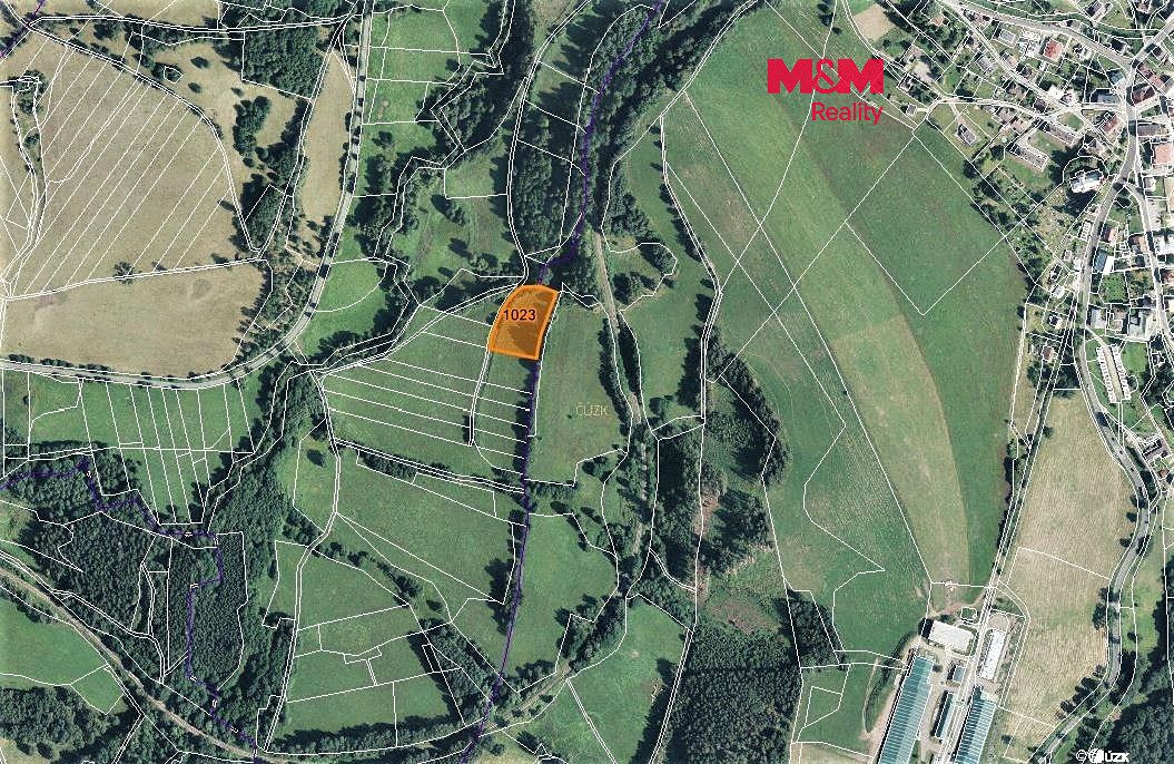 Prodej pole 4370 m², Bernartice – fotka 1 z 3
