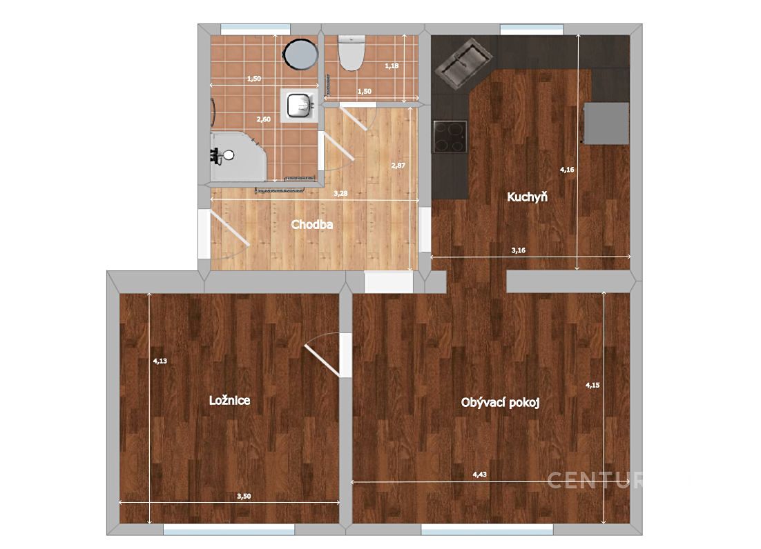 Prodej bytu 2+1 87 m² – fotografie 3