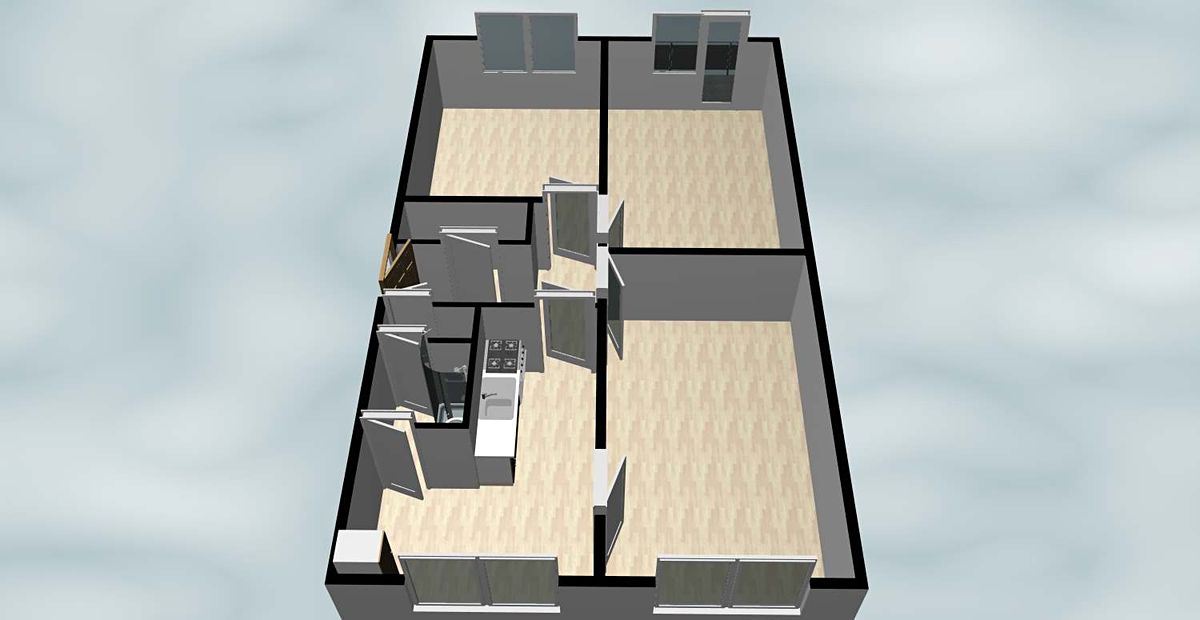 Pronájem bytu 3+1 83 m² – fotografie 3