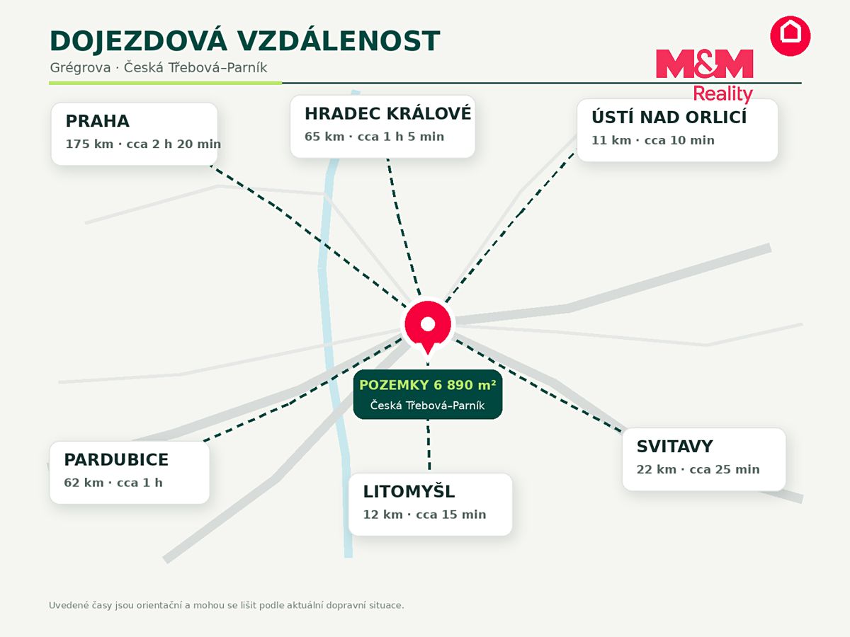 Prodej stavebního pozemku 6890 m² – fotografie 3