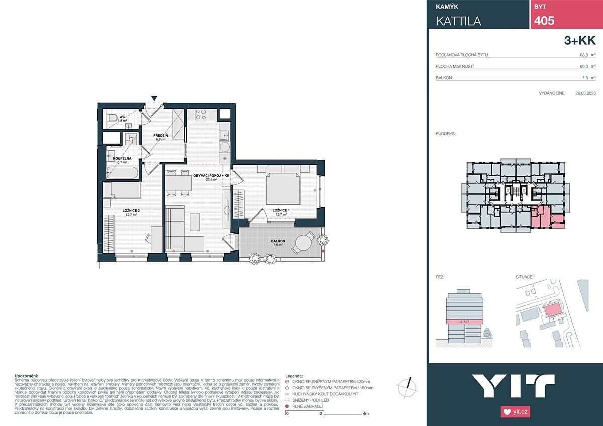 Prodej bytu 3+kk 60 m² – fotografie 2