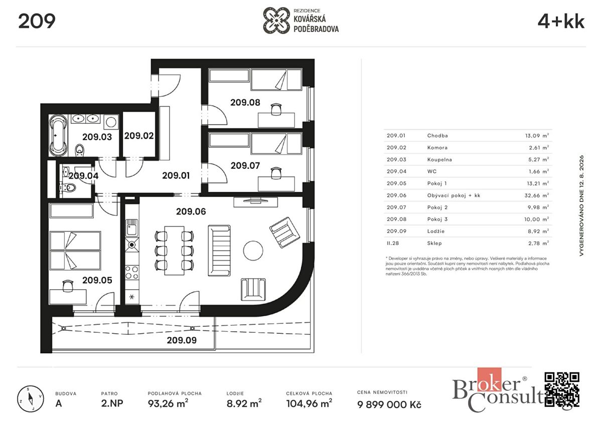 Prodej bytu 4+kk 105 m² – fotografie 3